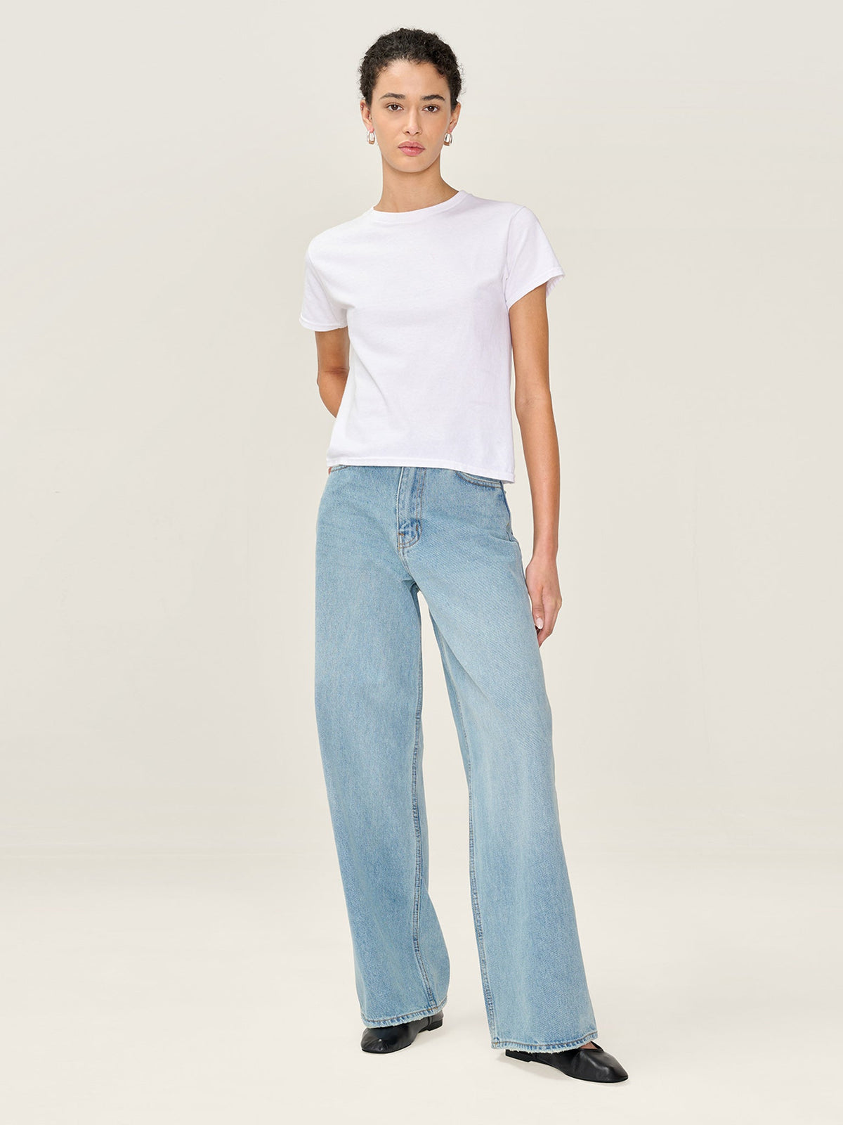 Connie Wide Jean in Light Wash