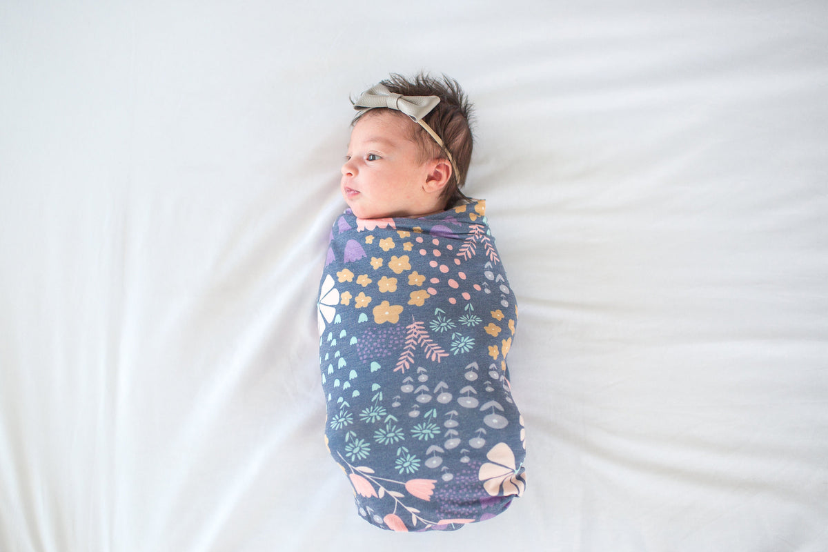 Knit Swaddle Blanket - Meadow