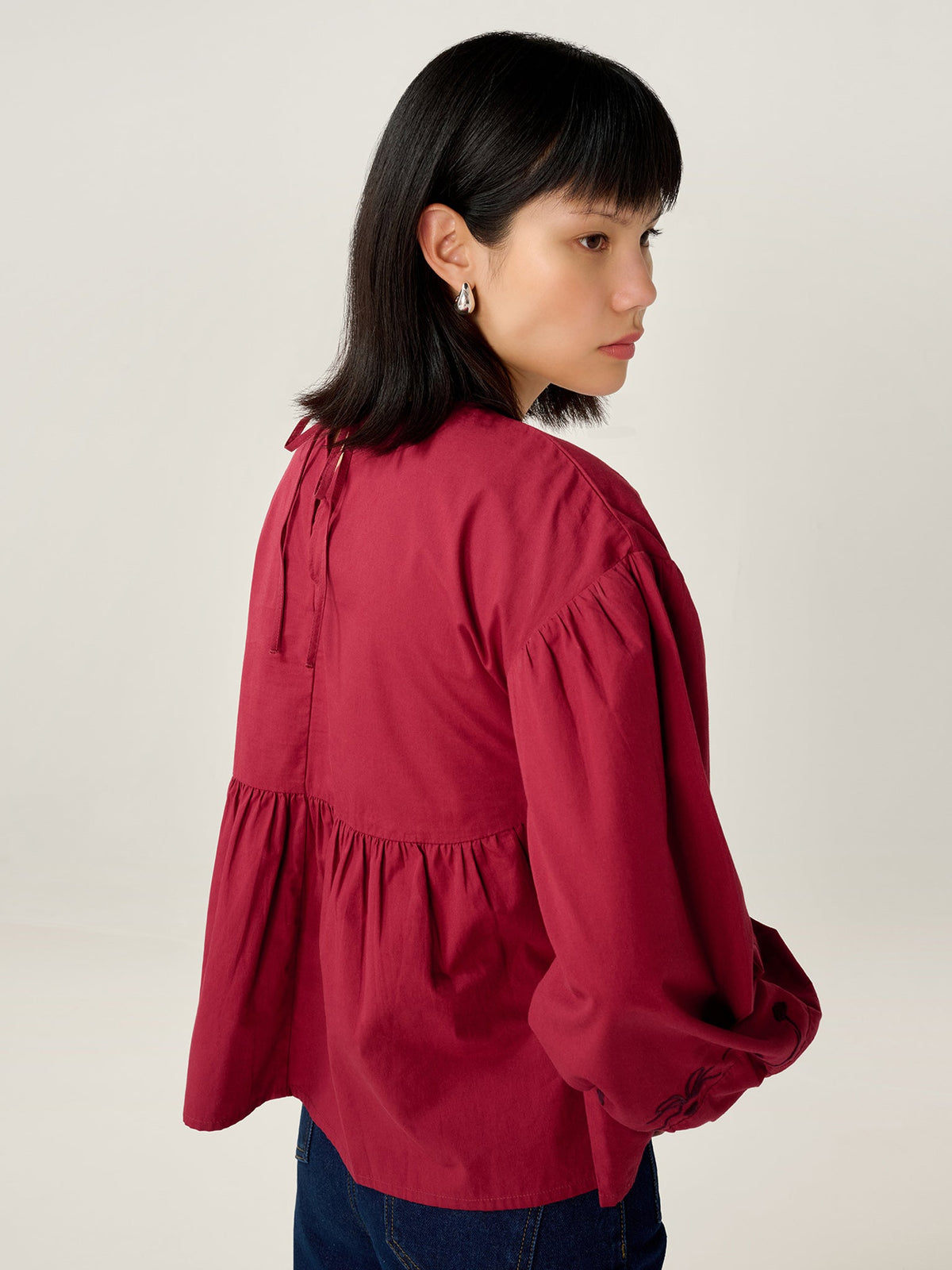 Elma Blouse in Merlot
