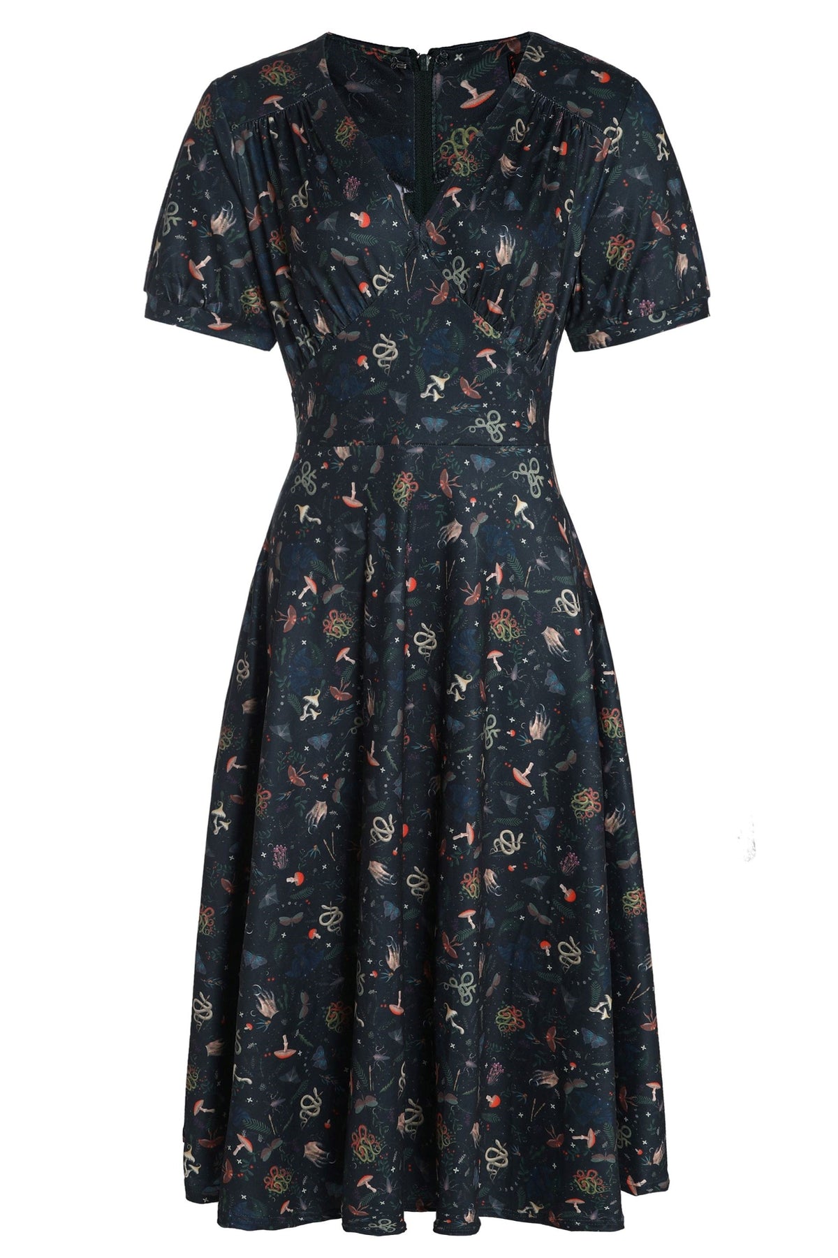Julia 50s Style Mystical Forest Dress