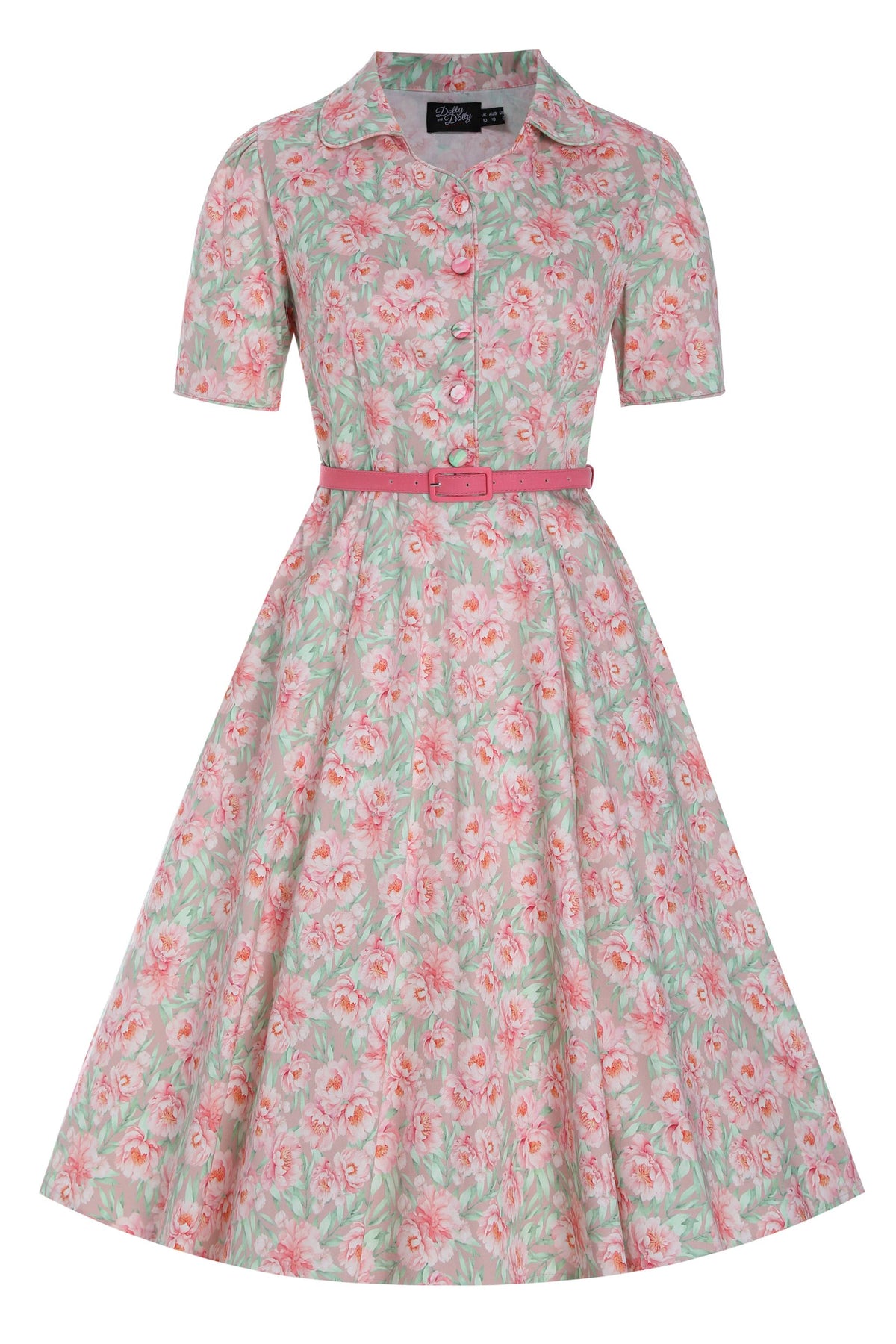 Penelope Pink Floral Shirt Dress