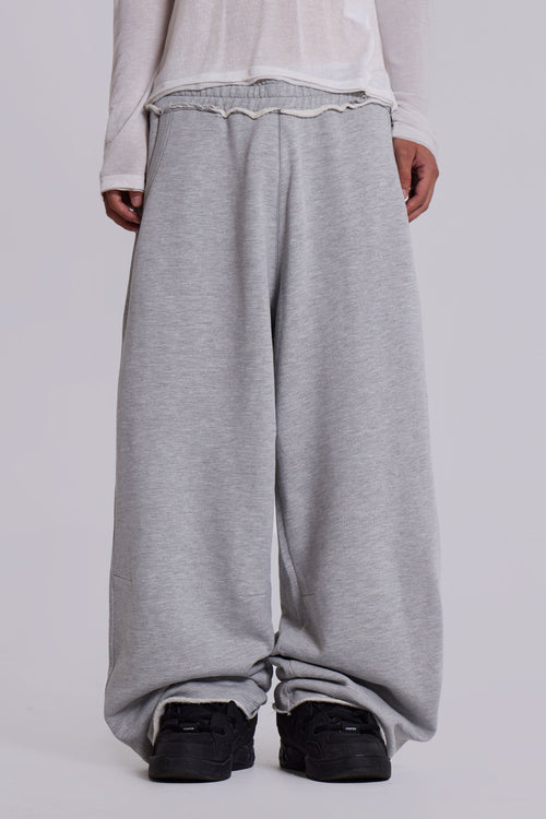 Grey Marl Baggy Monster Joggers