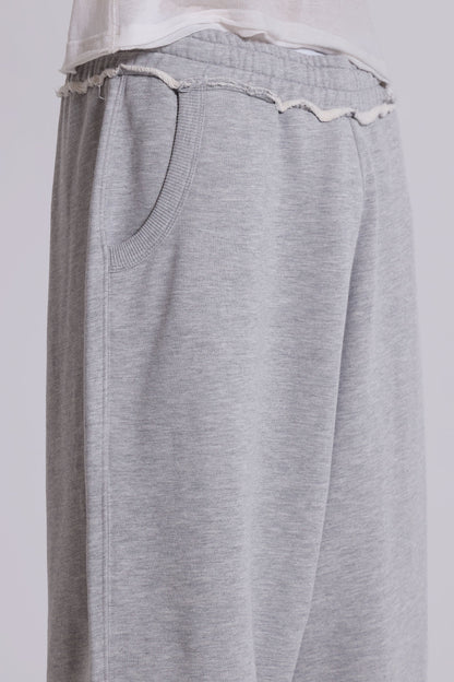 Grey Marl Baggy Monster Joggers