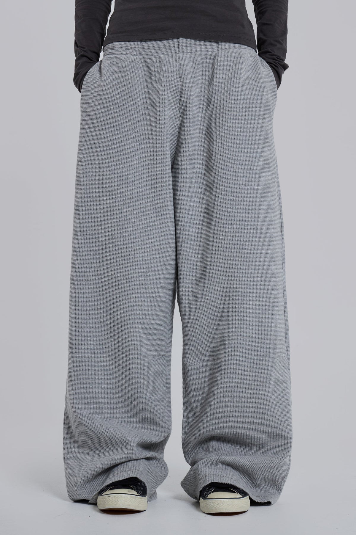 Grey Marl Waffle Monster Joggers