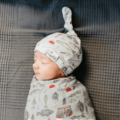Knit Swaddle Blanket - Trout