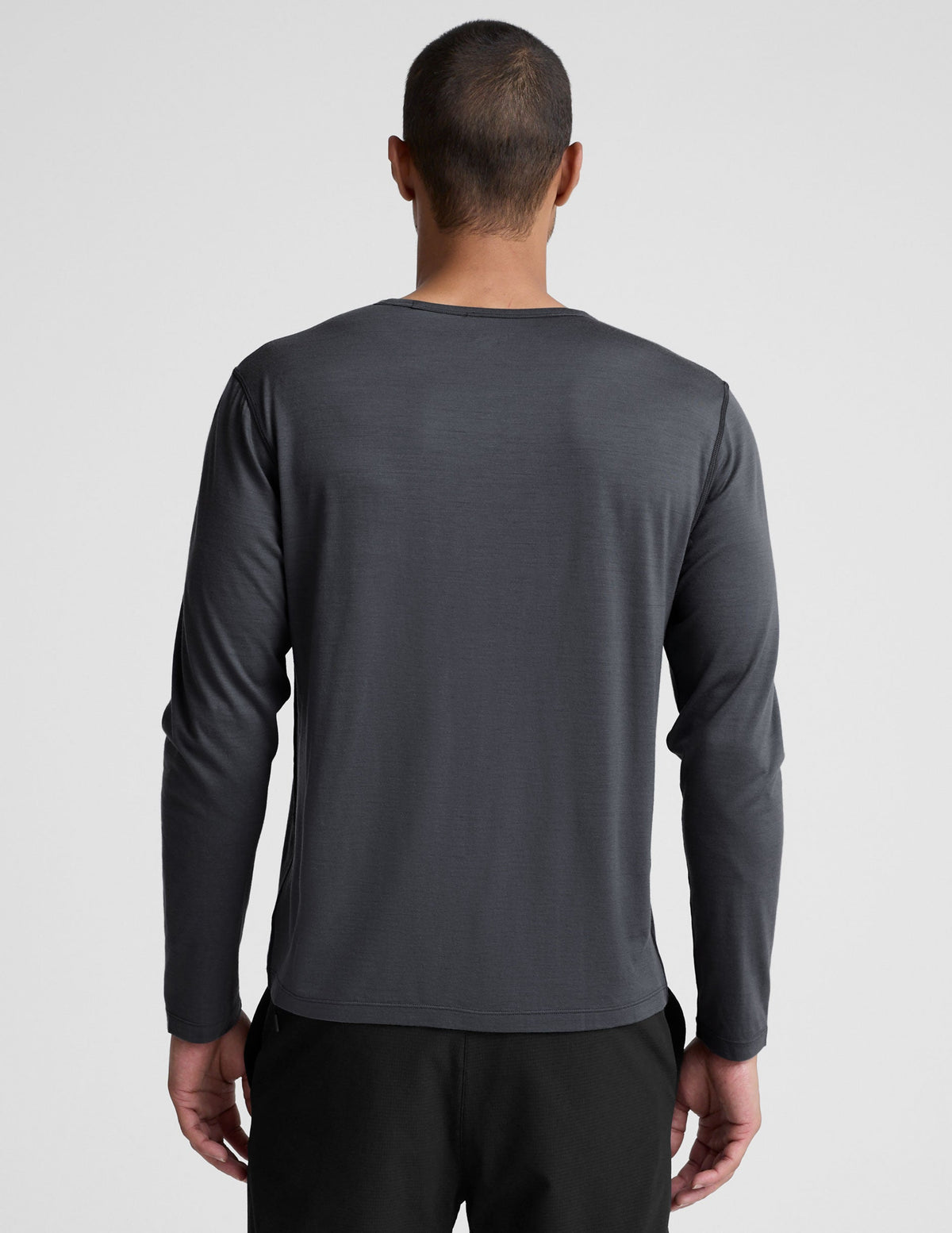 Merino Wool Men's Long Sleeve Crew