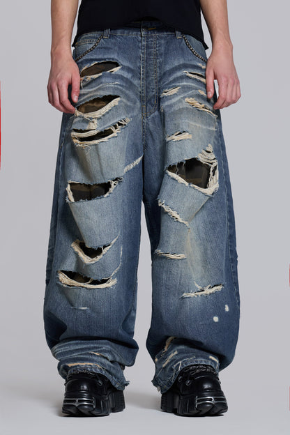 Hidden Camo Ripped XL Colossus Jeans