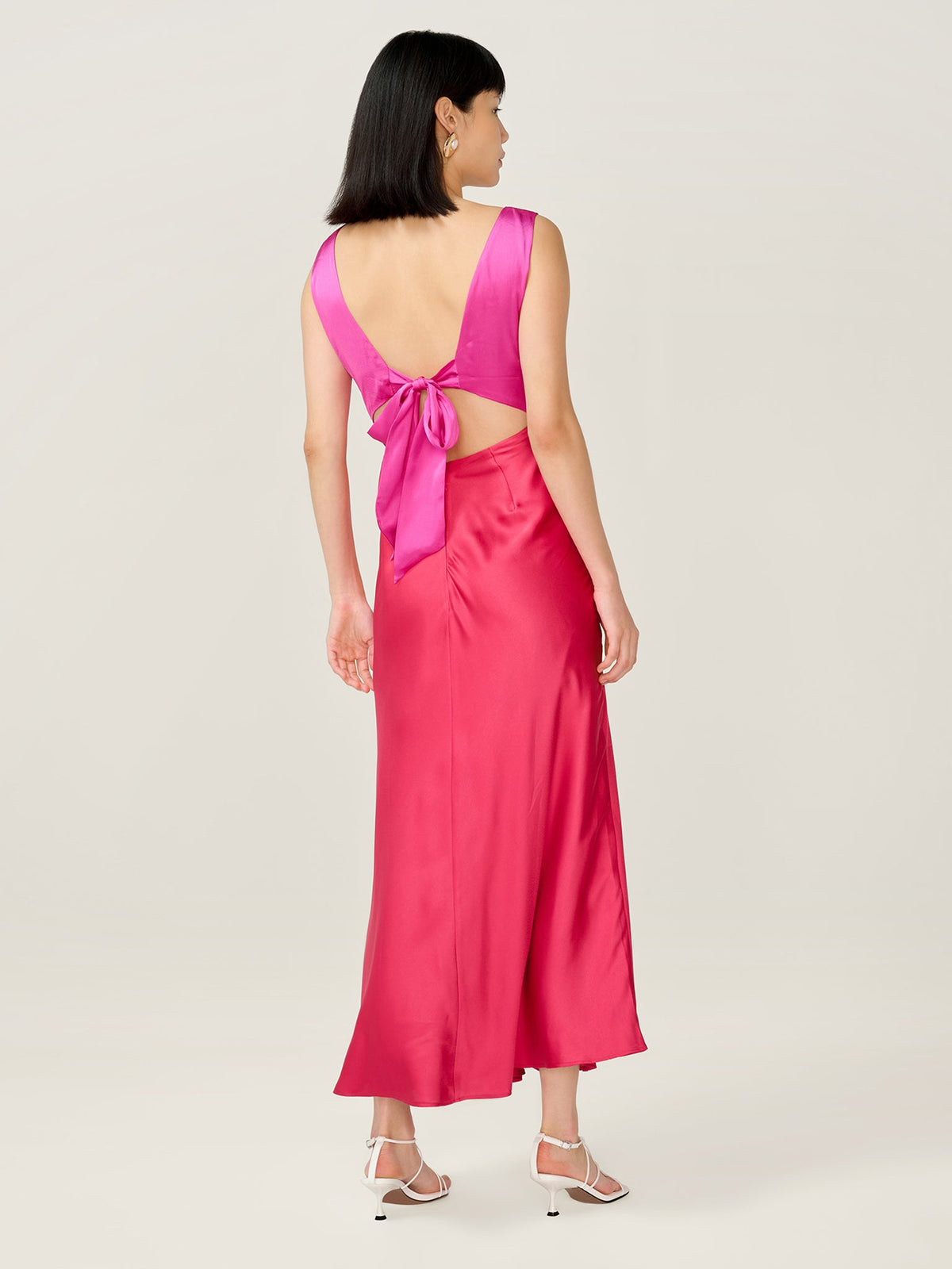 Maggy Dress in Pink and Red