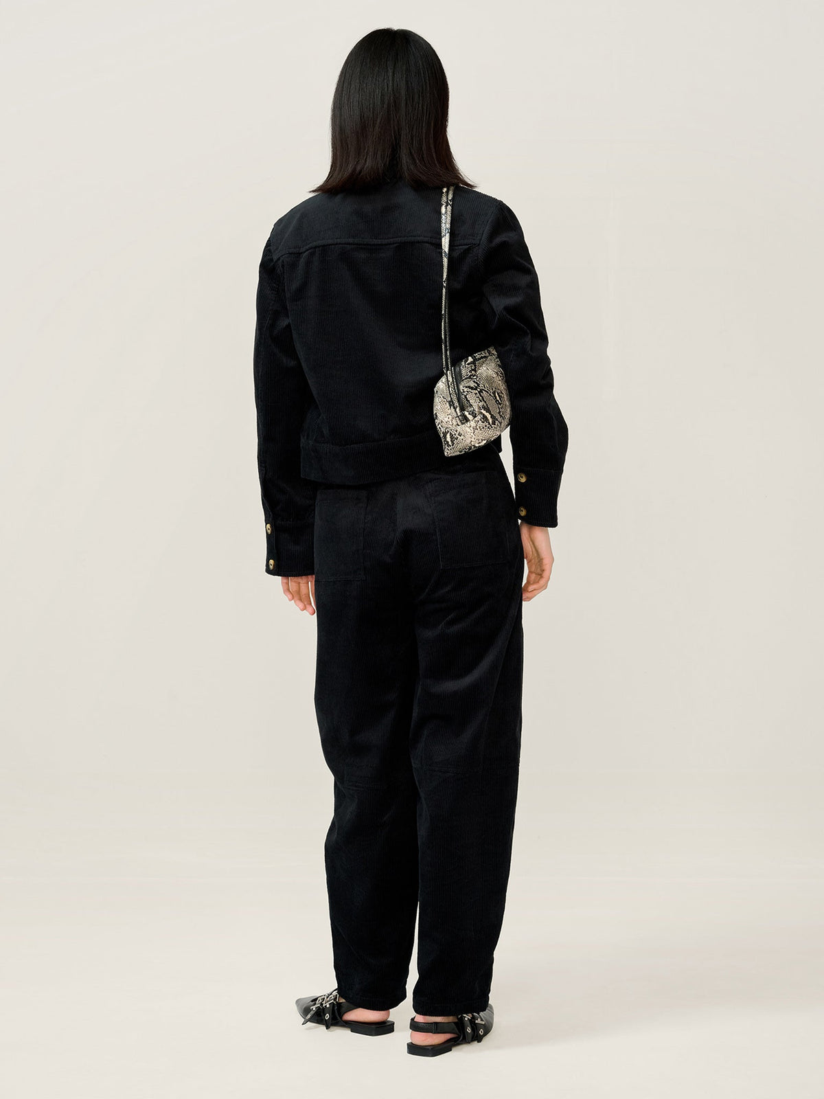 Millie Cord Jacket in Black