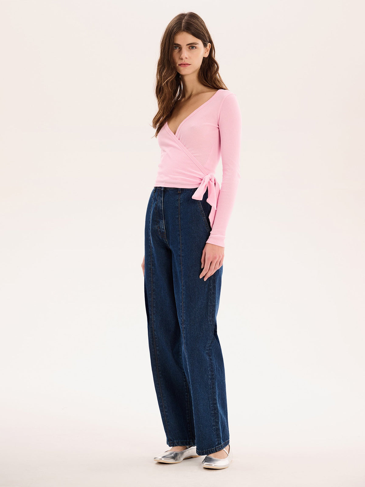 Napeta Ballet Wrap Top in Pink