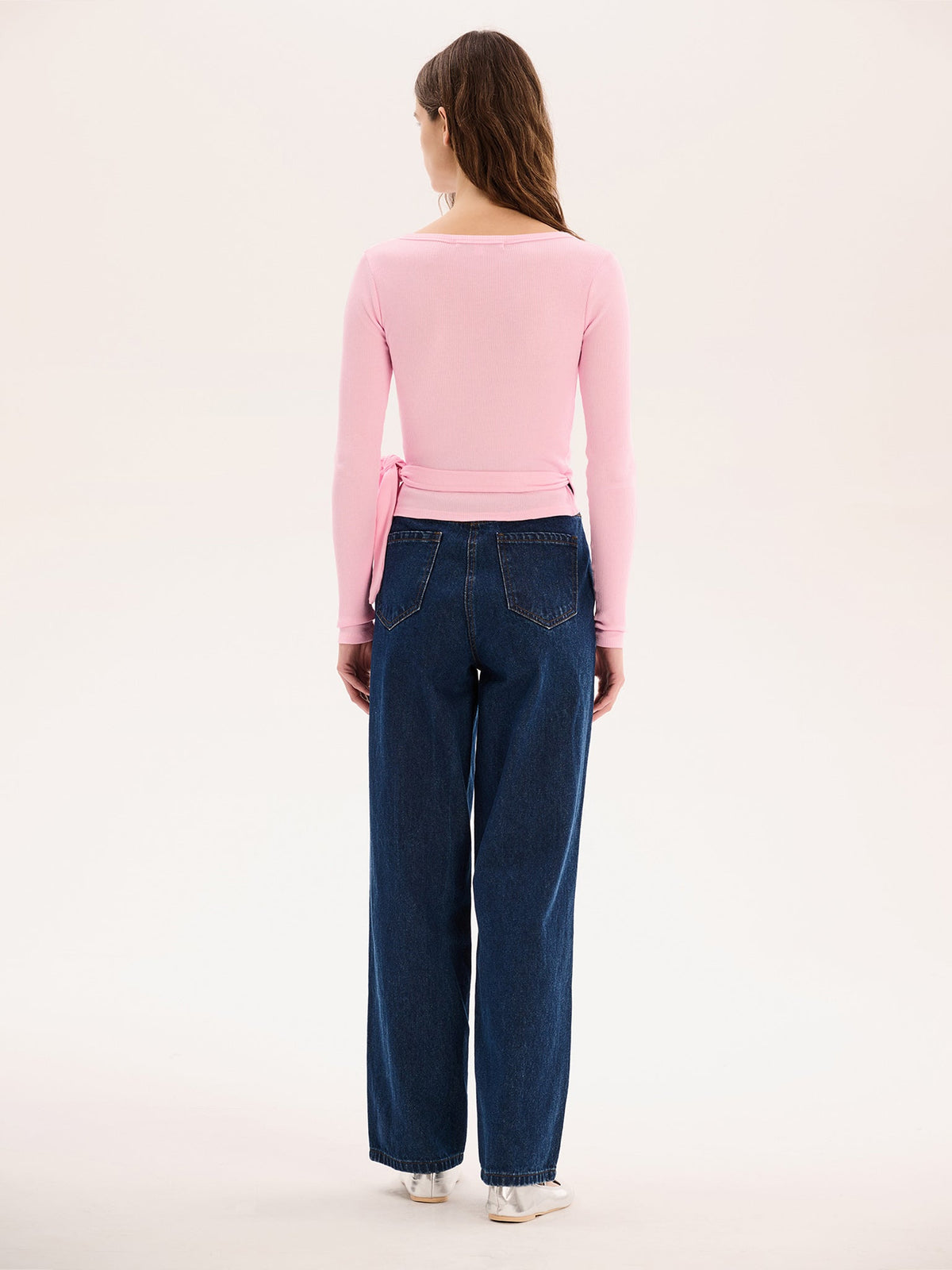 Napeta Ballet Wrap Top in Pink
