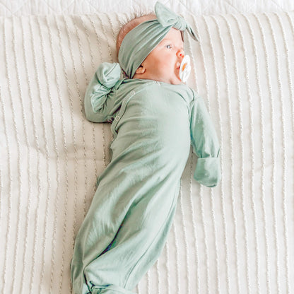 Newborn Knotted Gown - Briar