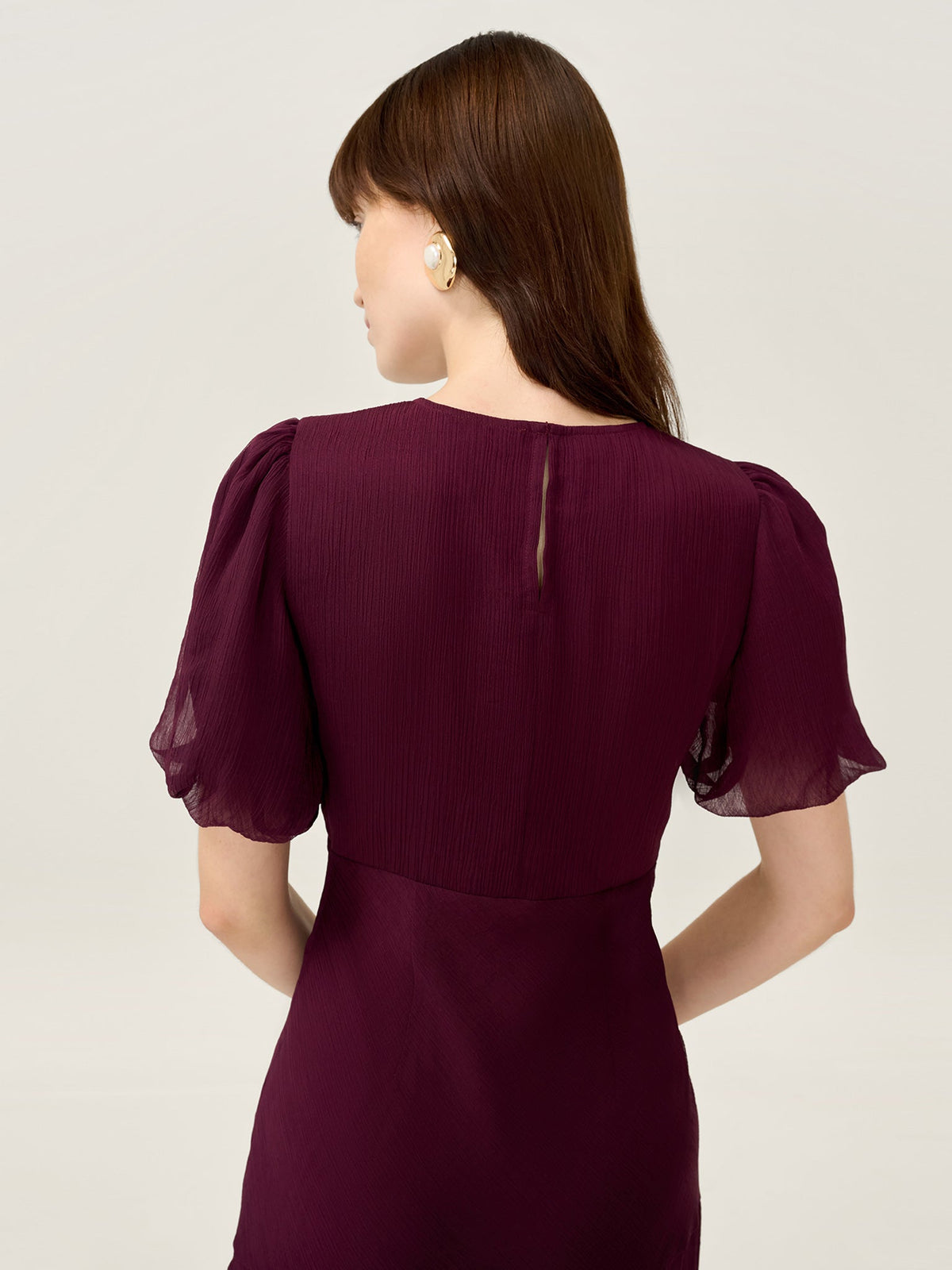 Nola Dress in Merlot