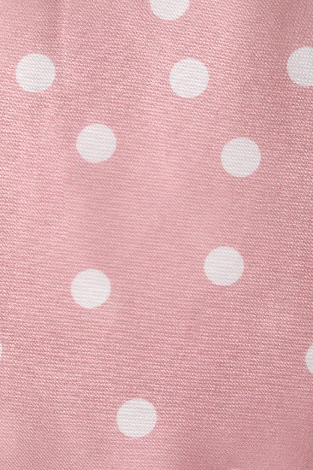 Lily Light Pink & White Polka Dot Off Shoulder Dress