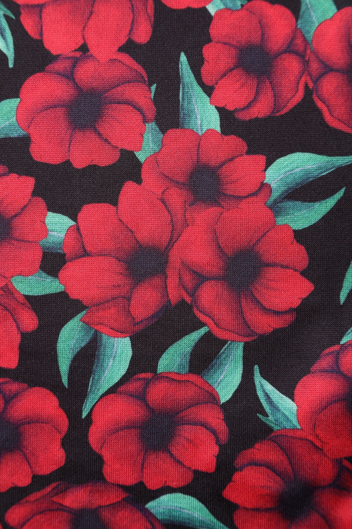 Amanda Red Anemone Swing Dress