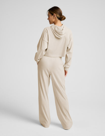 Breathe Easy Ribbed Wide Leg Pant