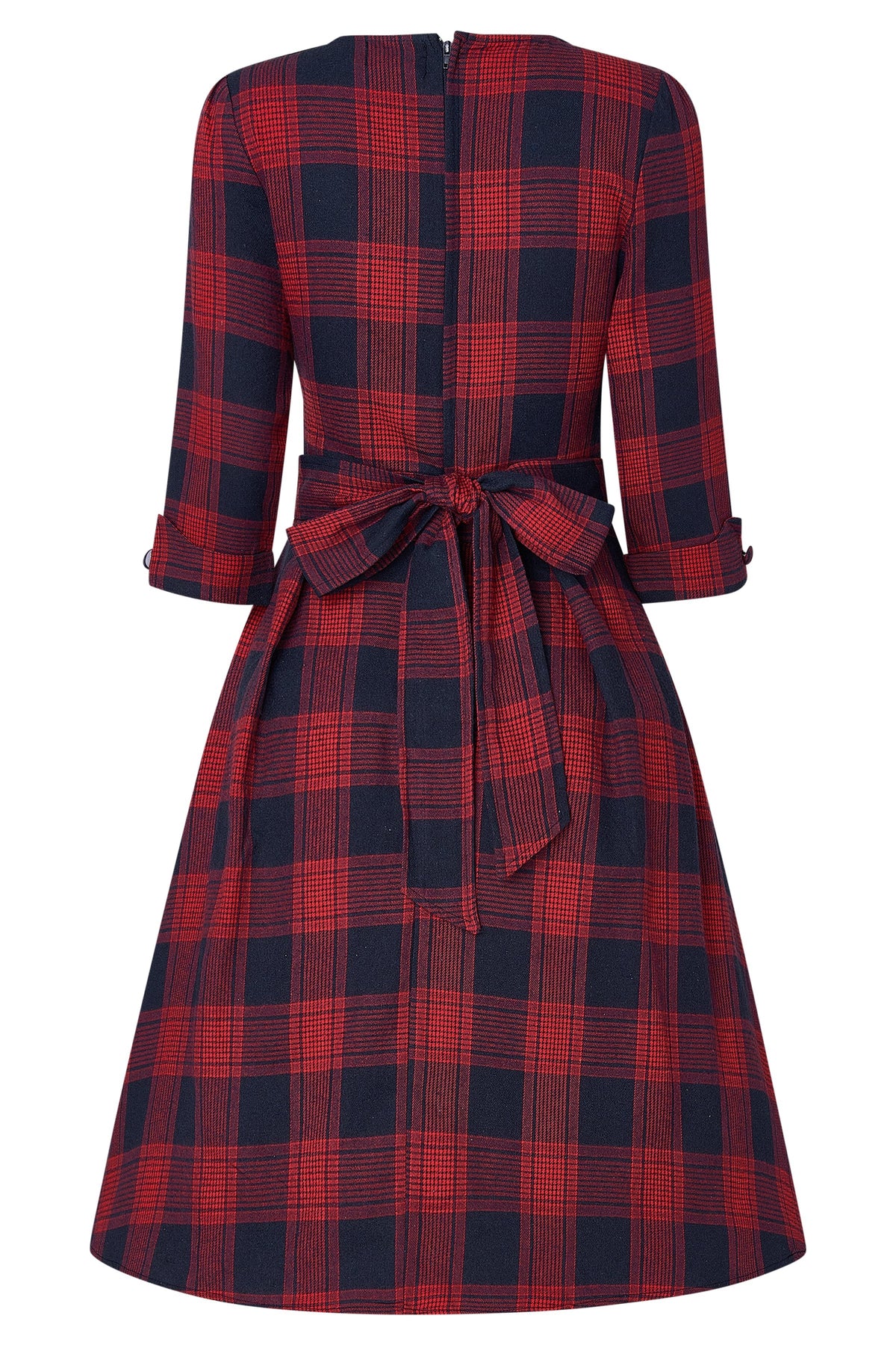 Katherine Red Tartan Swing Dress