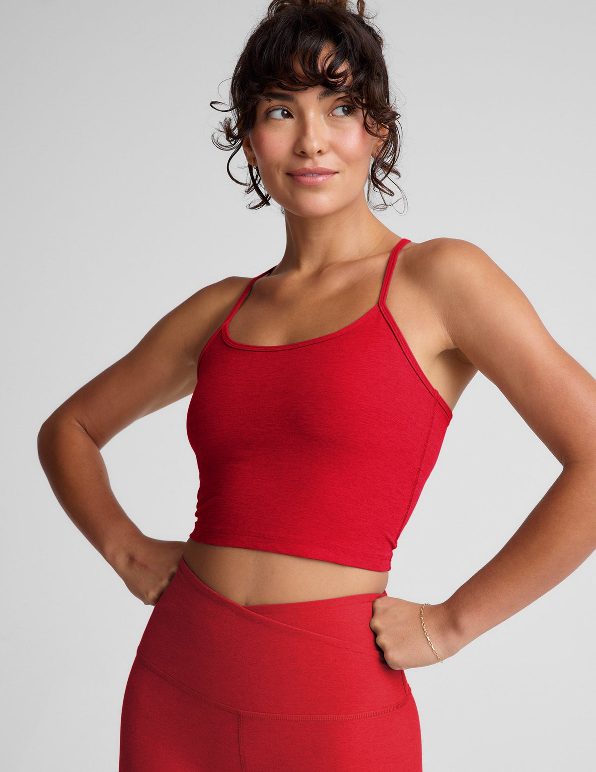 Spacedye™ Slim Racerback Cropped Tank