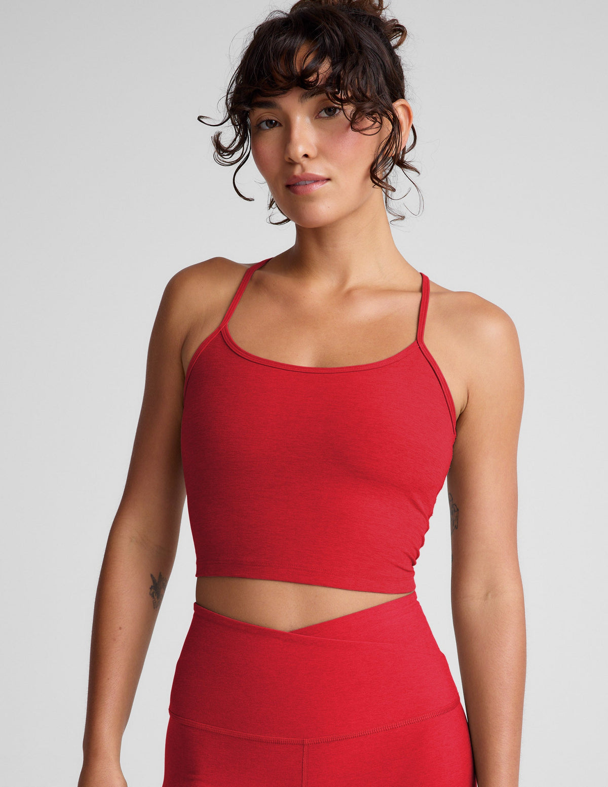 Spacedye™ Slim Racerback Cropped Tank