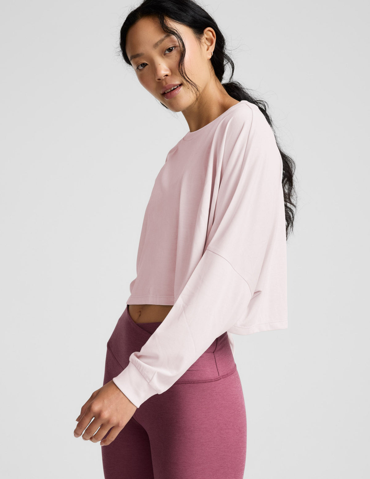 Studio Luxe Cropped Long Sleeve Tee
