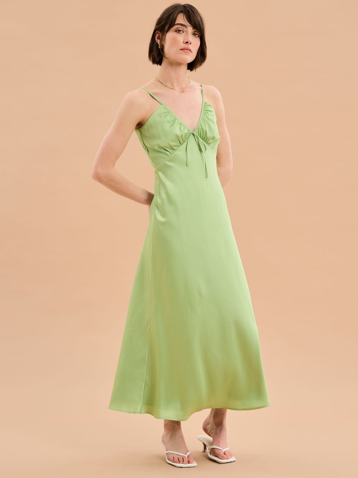 Trudy Dress in Pistachio
