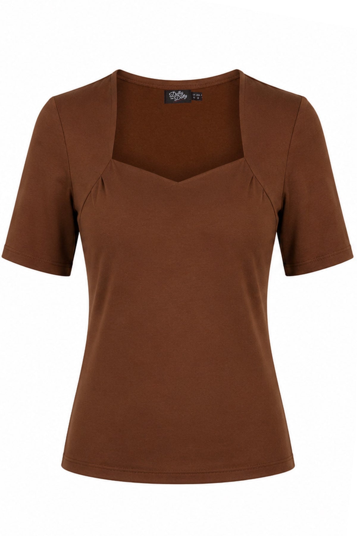 Anne Brown Elbow-Sleeve Top