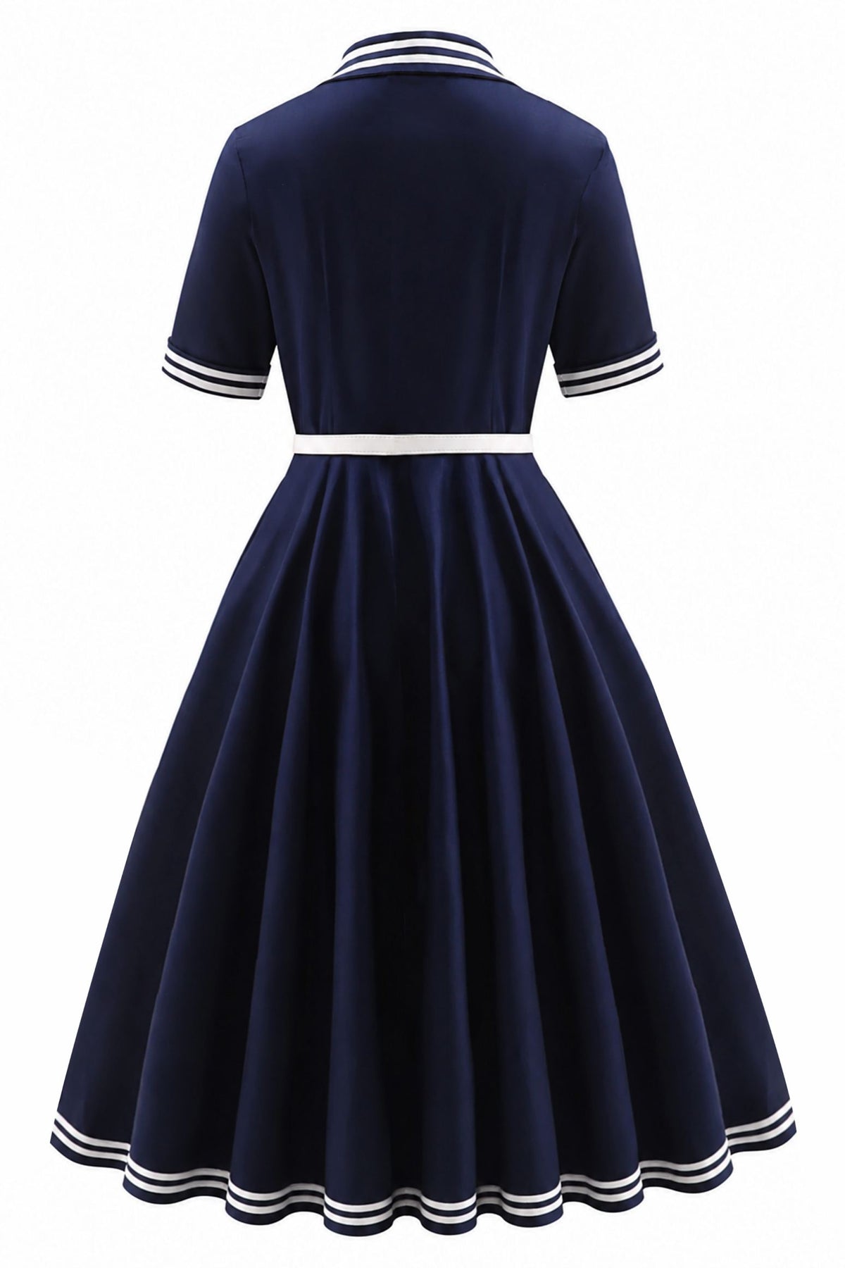 Mollie Nautical Full Circle Shirt Dress
