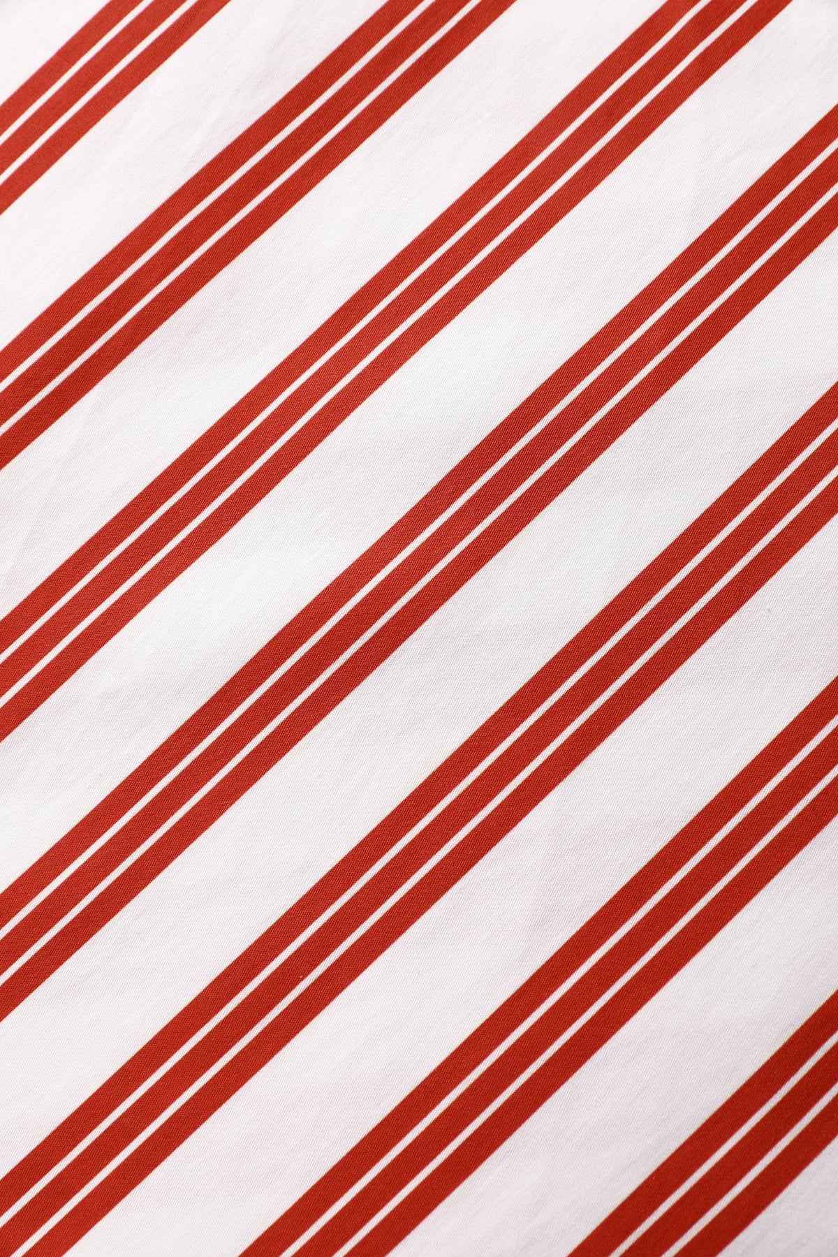 Mollie Red Striped Full Circle Shirt Dress