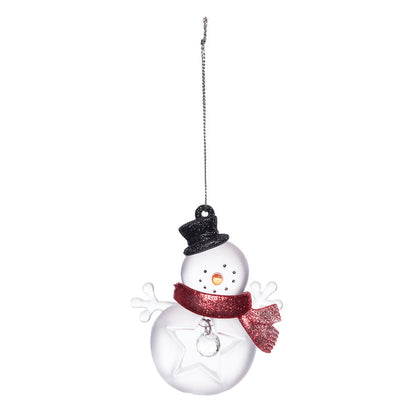 A Acrylic Snowman Ornament.