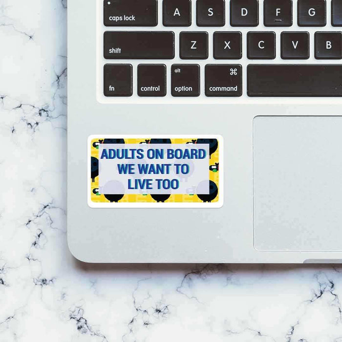 Adults on board Sticker - Stickers | STICK IT UP