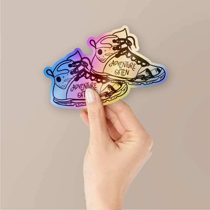 Adventure often Holographic Stickers - Holographic stickers | STICK IT UP