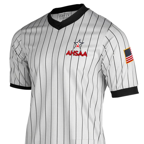 Alabama (AHSAA) Smitty Body Flex Gray Pinstripe Referee Shirt