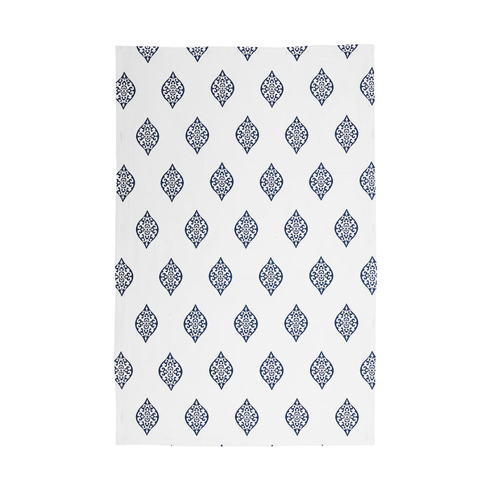 A arabesque printed towel.