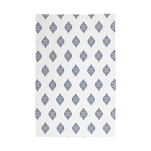 A arabesque printed towel.