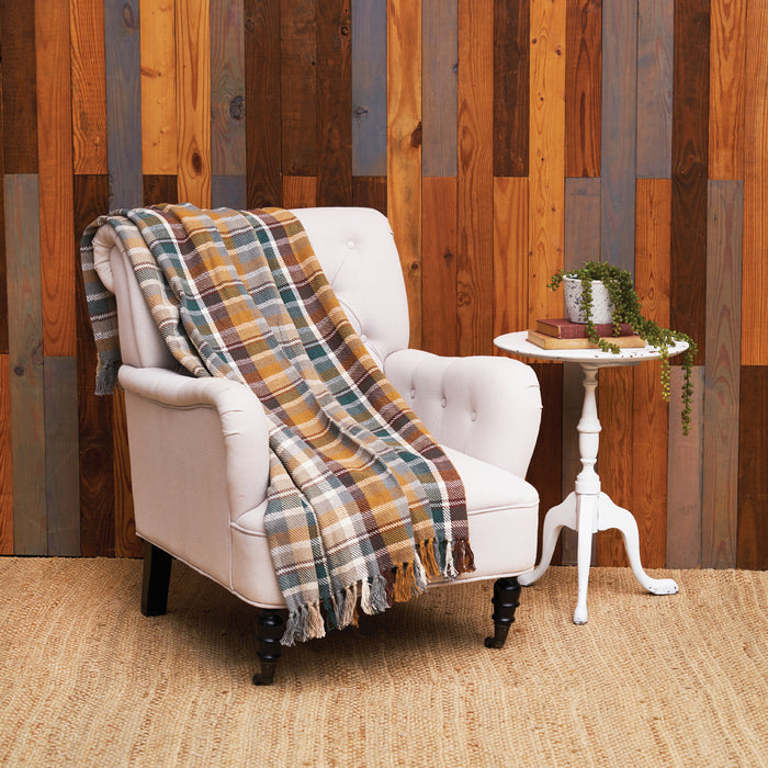 A Aspen Plaid Throw.