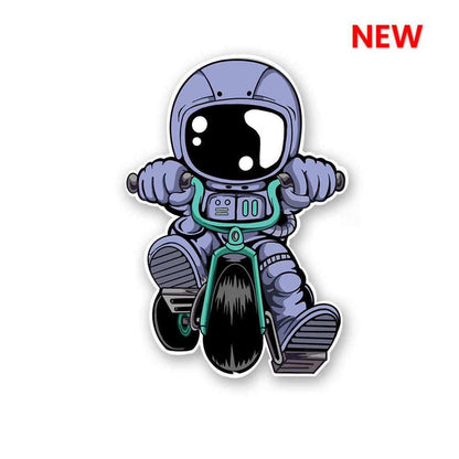 Astronaut Bike Sticker - Stickers | STICK IT UP
