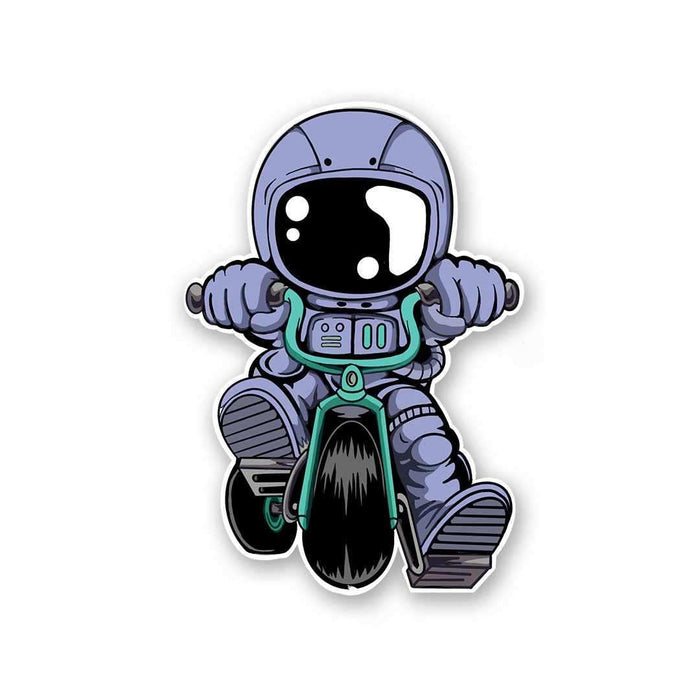 Astronaut Bike Sticker - Stickers | STICK IT UP