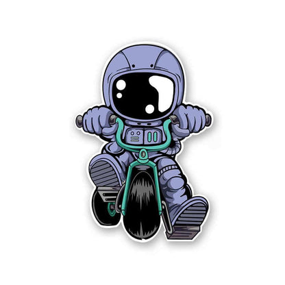 Astronaut Bike Sticker - Stickers | STICK IT UP