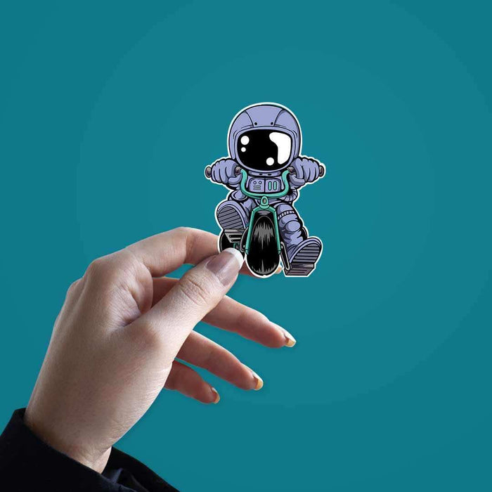 Astronaut Bike Sticker - Stickers | STICK IT UP
