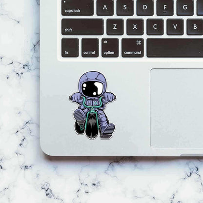 Astronaut Bike Sticker - Stickers | STICK IT UP