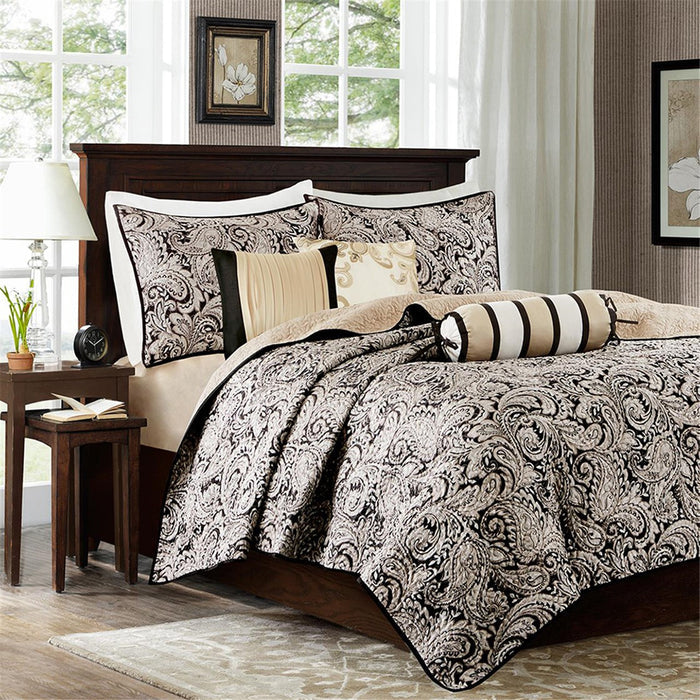aubrey quilted reversible coverlet set from JLA Home and Fabrics