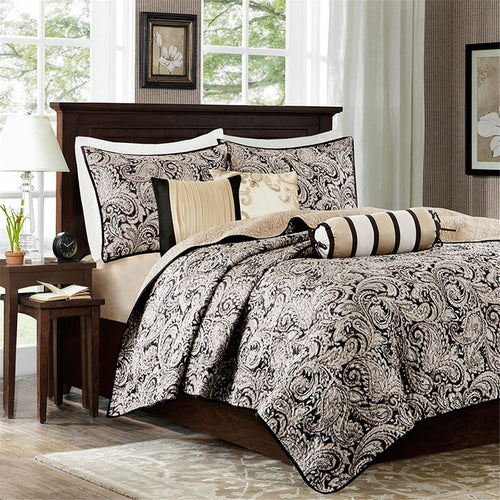 aubrey quilted reversible coverlet set from JLA Home and Fabrics