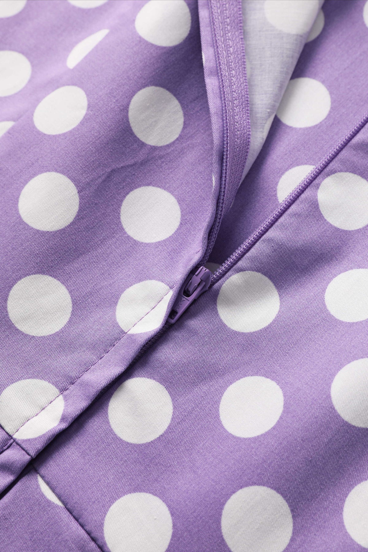 Ophelia Lilac Polka Dot Midi Dress