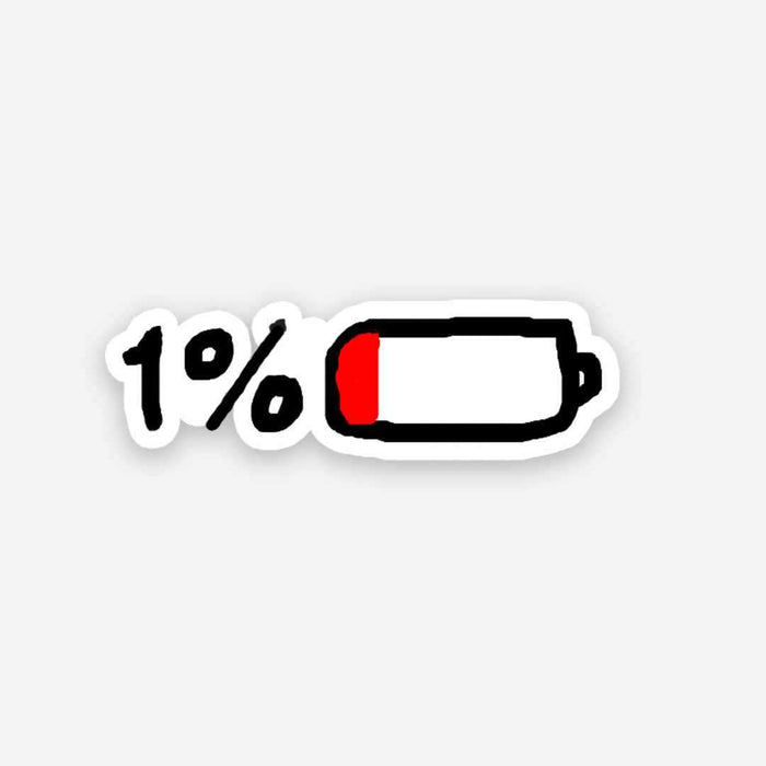 Battery Low sticker - Stickers | STICK IT UP