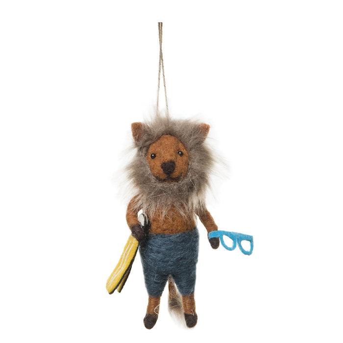 A Beach Lion Ornament.