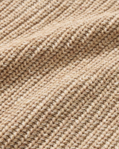 Belmont Plaited Shawl Cardigan - Sand