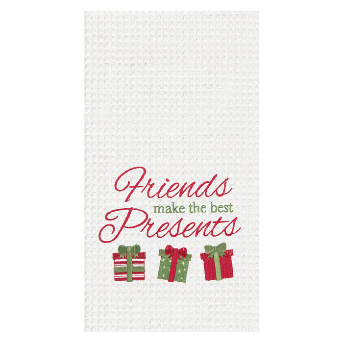 A Best Presents Waffle Weave Kitchen Towel.