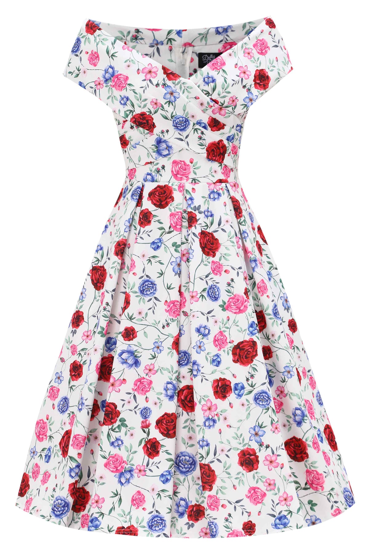 Beverly Rose Off Shoulder Dress In White