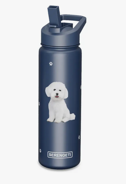 BICHON FRISE   Stainless Steel Water Bottle 24 Oz. SERENGETI - Premium water bottle from E&S Pets - Just $29.99! Shop now at Pat's Monograms