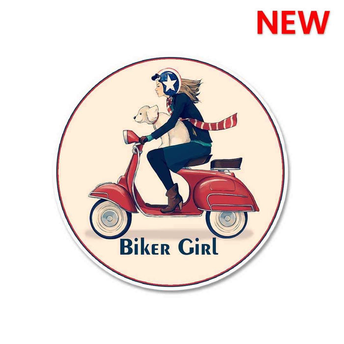 Biker Girl Sticker - Stickers | STICK IT UP